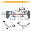 Honda Pilot 2 x Front Lower Control Arms with Ball Joints (2009-2015)