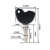 Vespa Piaggio Fly 125 200 250 300 GTV Uncut Blade Blank Key (2005-2023)