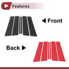 Ford Explorer 2011-2019 Carbon Fiber Black Door Pillar Window Trim