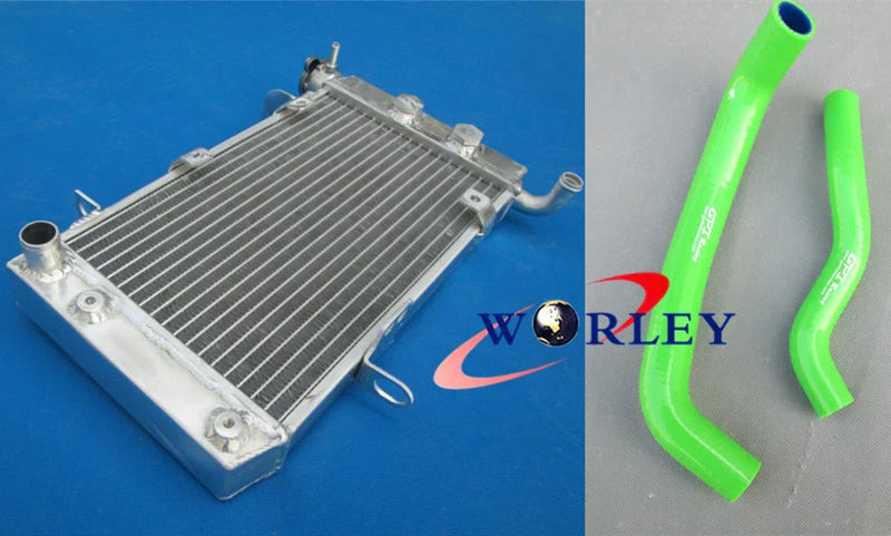 Suzuki LTZ400 KFX400 DVX400 Aluminum Radiator + Yellow Hose (2003-2008)
