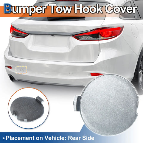 Mazda 6 Atenza (2018-2021) Silver Tone Rear Right Tow Hook Cover
