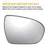 Kia Optima Heated Left Right Side Mirror Glass w/ Backing Plate (2011-2015)