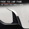 Toyota Corolla Cross Chrome Front Bumper Fog Light Cover Trims (2021–2023)