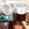 Marine Boats RVs Aluminum Alloy Cup Drink Holder Matte Silver Tone