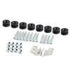 Universal Flat Tube Motorcycle Side Luggage Case Baseplate Screw Spacers