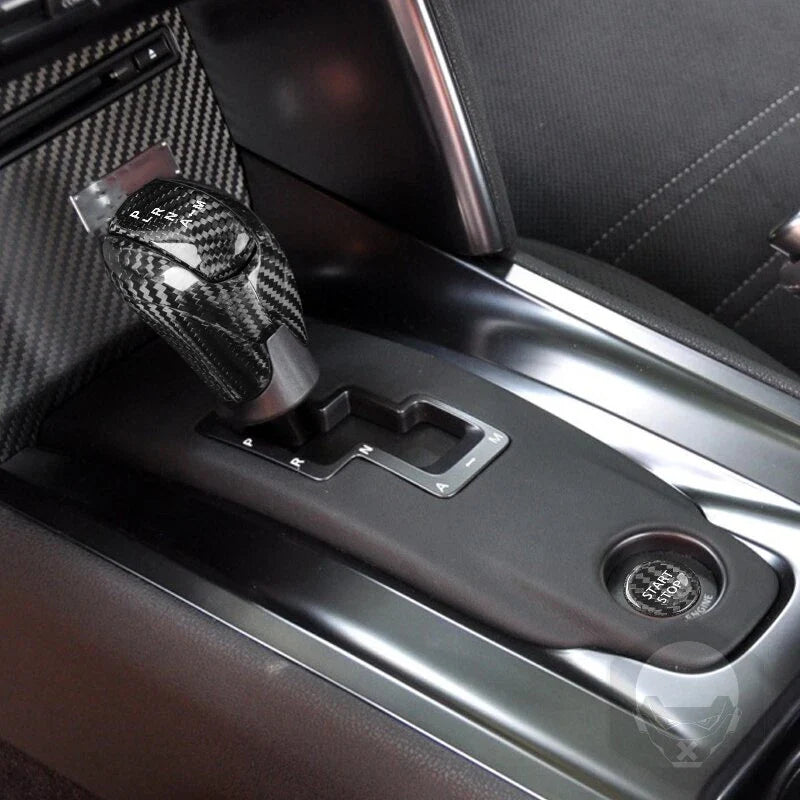 NISSAN GTR R35 08-16 Carbon Fiber Engine Button & Gear Shift Knob Cover Trim