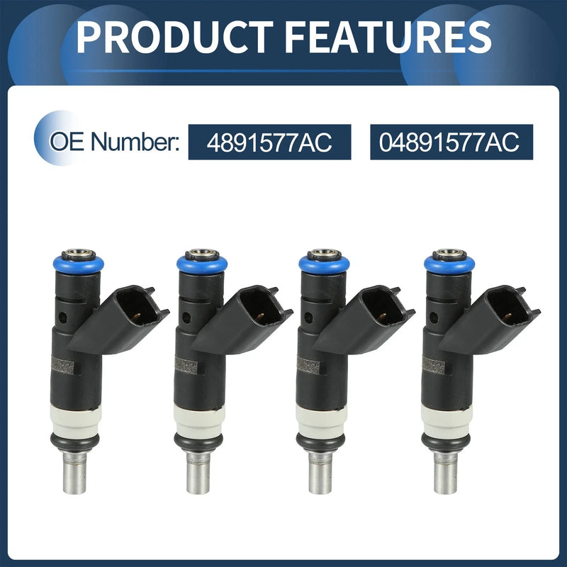 Dodge Avenger 2.4L 4 x Fuel Injectors (2008 - 2014)