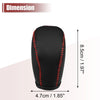 Toyota Crown Auto Gear Shift Knob Cover Protector Black W/ Red Stitches