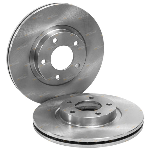 Mazda 3 Front Disc Rotors + Tora Brake Pads Set (2004-2011)