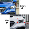 Subaru WRX STI Glossy Black Headlight Eyebrow Eyelid Trim (2022-2025)
