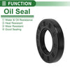 Oil Seal Rotary Shaft Seal NBR Rubber 40x75x12mm High Pressure Black