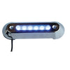 Boat LED Underwater Light Blue 12V Stainless Steel 316G Cover 4 Pack Bright