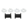 Harley Softail 114 Black Silver Handlebar Riser Bushings (2018-2023)