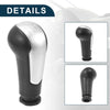 Chevrolet Spark Plastic Black Silver Tone 5-Speed Manual Gear Shifter Knob