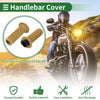 Motorcycle 25mm Hand Grips Cover Kit Handlebar TPU Khaki