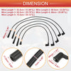 Nissan 200SX 510 521 610 710 720 5 Pcs Spark Plug Wire Ignition Coil Cables
