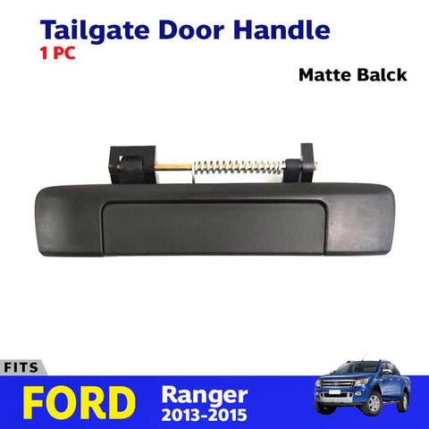 Tailgate Door Handle Outer Matte Black Fits Ford Ranger XL Pickup 2013-15 D06