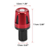 Motorcycle Red Pair 17mm Hand Grips Handlebar End Caps Plug