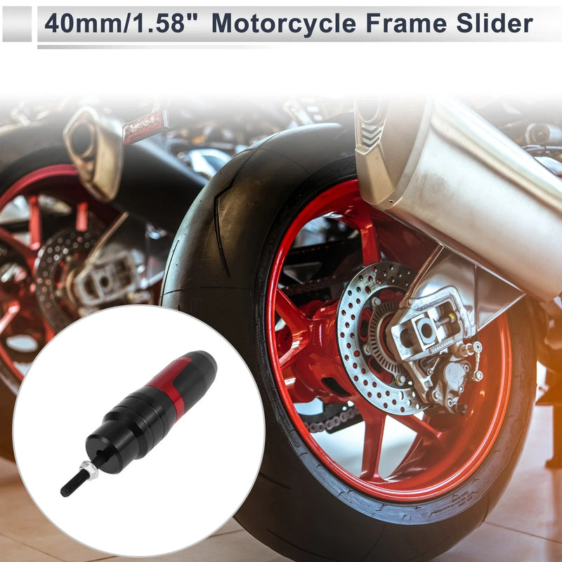 Motorcycle Slider Frame 10mm Aluminum Alloy Red