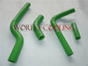 Kawasaki KX250F / KXF250 (2004-2005) Green Silicone Radiator Hose