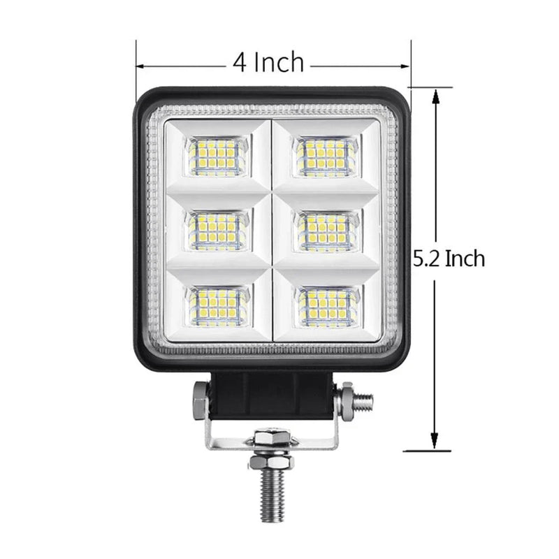 Truck SUV 48W 4-Inch Square White LED Work Light Pods