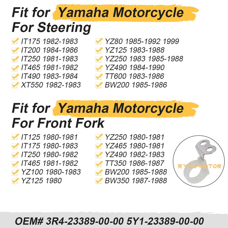 Yamaha IT175 IT250 Cable Guide (1980–1983)