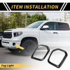 Toyota Tacoma Carbon Fiber Fog Light Grill Cover Trims (2016-2023)