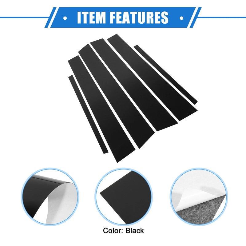 Honda Accord Sedan 6 x Pillar Post Window Trim Covers (2008-2012)