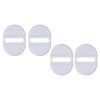 1x White Carbon Fiber Car Lock Cover Trim