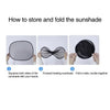 Car 4pcs Windshield Sun Shade Umbrella Front Visor