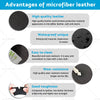 VW Jetta Golf MK5 4 x Black Leather Door Armrest Panel Covers (2005-2010)