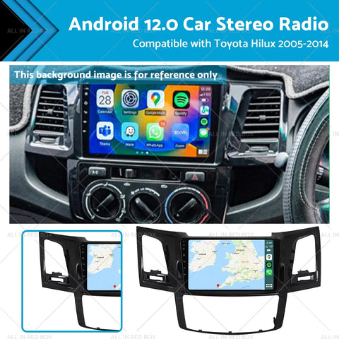 Toyota Hilux (2005-2014) Android 12.0 Quad Core Car Stereo Radio