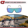 Motorcycle Riding Green Lens Gray Frame Cellulos PC UV400 Goggles