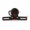 Chopper Cafe Racer Bobber Black License Plate with Tail Light