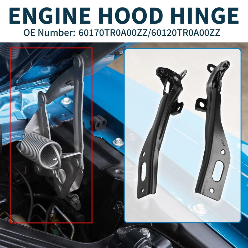 Honda Civic 2012-2015 Front Bonnet Bracket 1 Pair Hood Hinges