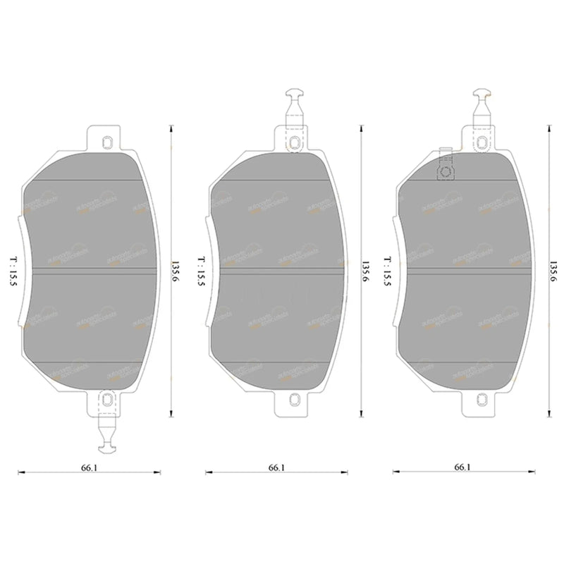 Nissan Murano Front Disc Brake Pads Set (2005-2011)