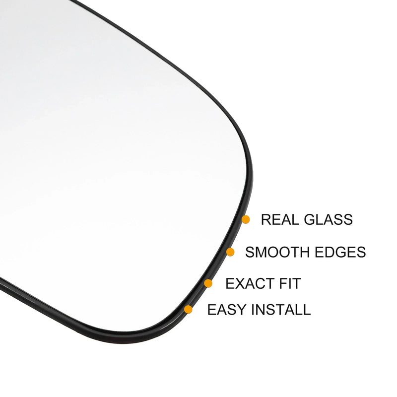 Jeep Heated Right Side Rearview Mirror Glass w/ Backing Plate