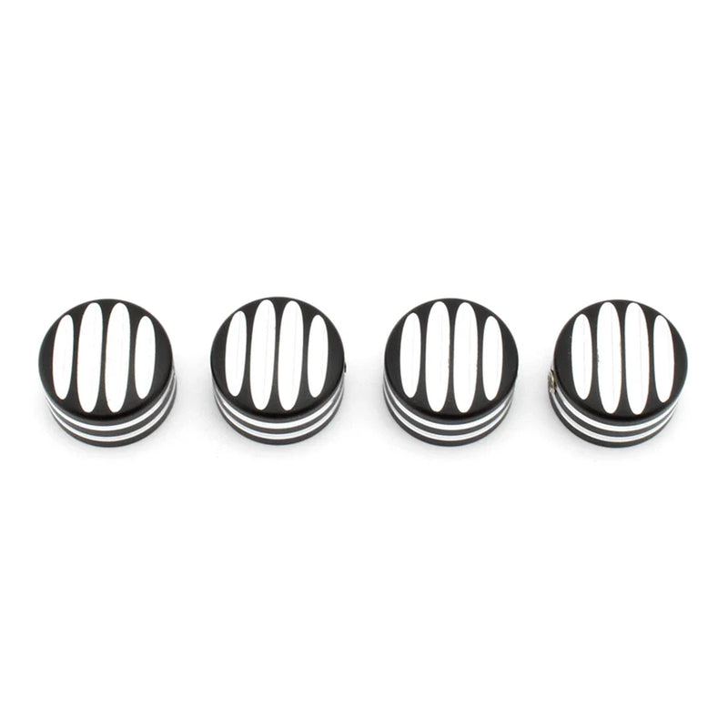 Triumph T120 Thruxton 4x CNC Machined Head Bolt Cover Caps (2016-2023)
