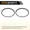 Toyota Tacoma AC Vent Dashboard Decoration Rings 4 x Black (2016-2021)