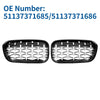BMW 1 Series Half Chrome Silver Tone Front Upper Bumper Grille