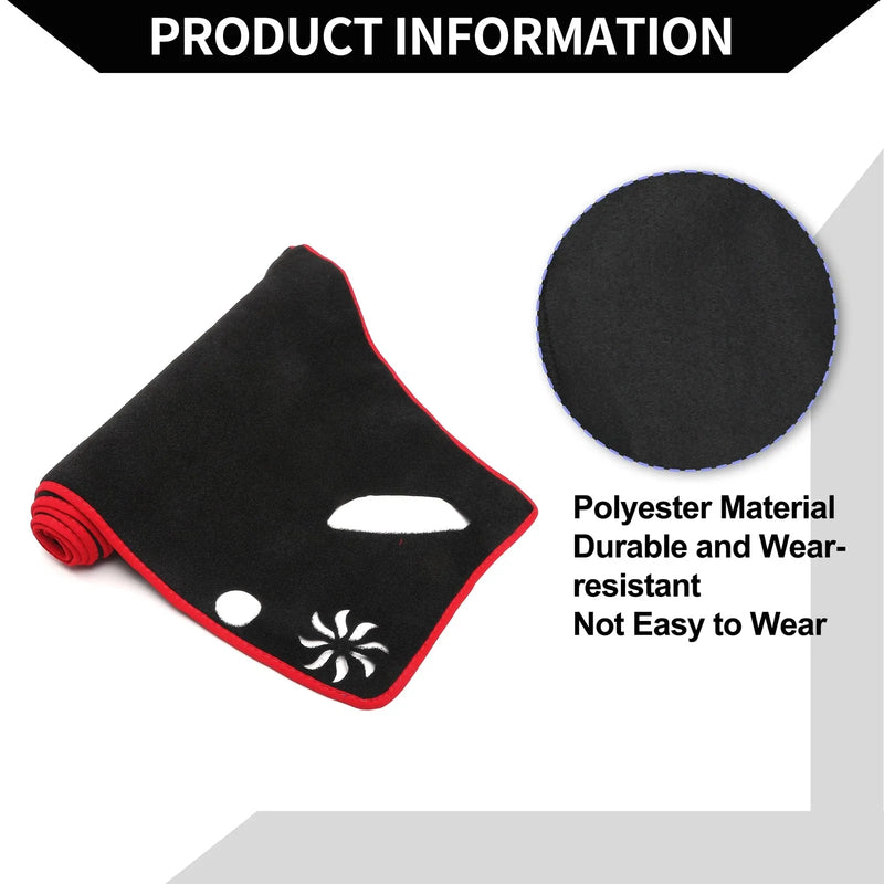 Subaru Forester (2018-2024) Black Red 1 Set Dashboard Cover Mat