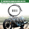 Universal Motorcycle Brake Oil Hose Line Pipe 10mm 110cm Black 28 Degree