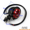 Harley Cafe Racer - Mini Bates Brake Red Lens Black LED Tail Lights