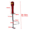 Motorcycle - Silver Adjustable Non-Slip Kickstand