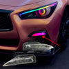 Infiniti Q50 Q50S Sport 2 x RGB Smoked LED Fog Lights (2014–2020)