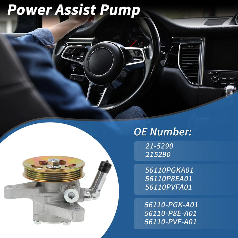 Honda Pilot (2003-2004) 1 x Unit Power Steering Pump w/ Pulley