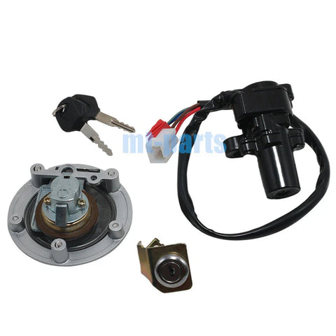 Yamaha YZF R1 Ignition Key Switch, Fuel Tank Cap, Seat Lock Set (2004-2014)