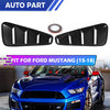 Ford Mustang Black 1/4 Quarter Window Louvers Scoop Cover (2015-2018)