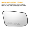 Nissan Altima Sentra Left Right White Mirror Glass Pair w/ Back Heated