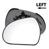 Peugeot 207 308 Left Side White Mirror Glass w/ Back Non-heated (2006-2014)